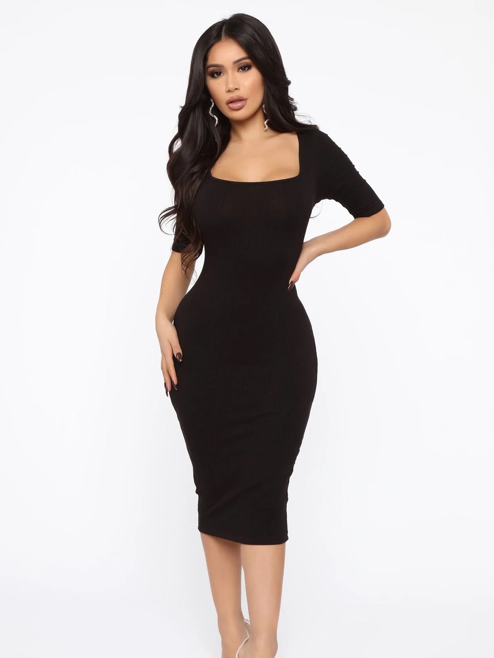 A little bossy midi dress fashion nova